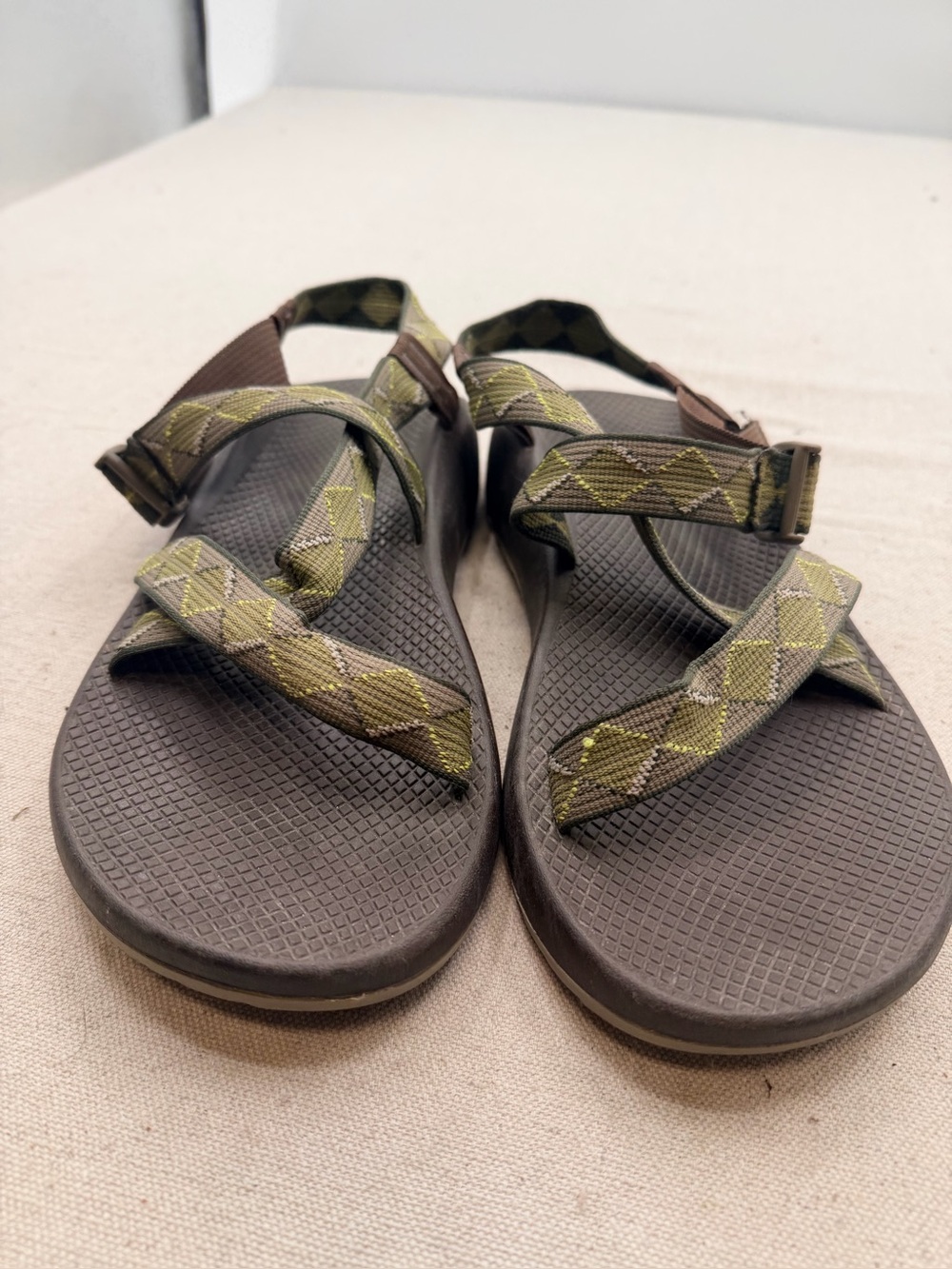 Chaco Outdoor Olive Green Strapped Sandals